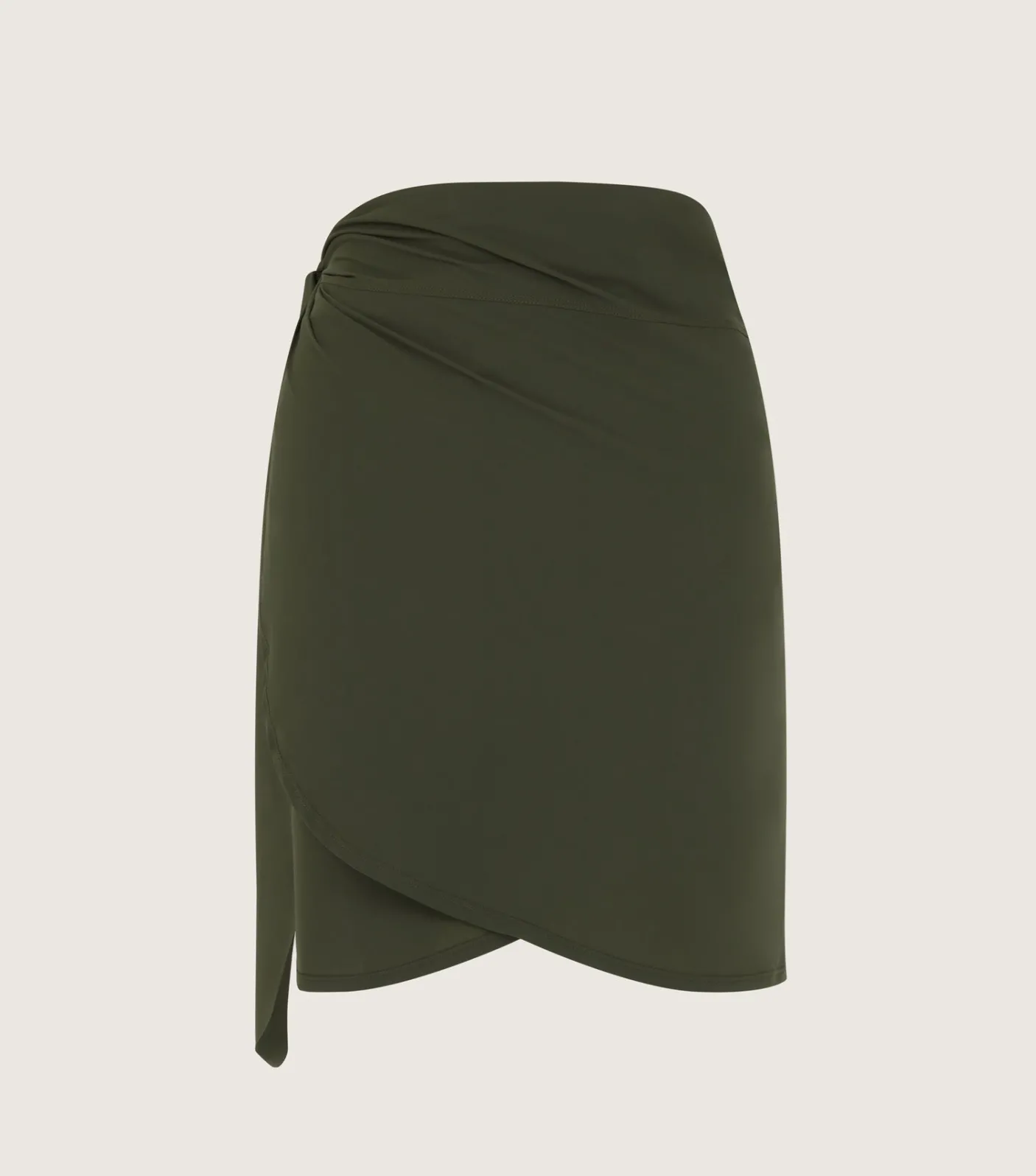 Hunza G Shorts And Skirts|Sarongs-Short Sarong - Khaki