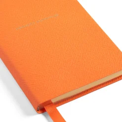 Hunza G Notebooks-Smythson X Chelsea Notebook - Orange