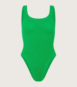 Hunza G Square Neck-Square Neck Swim - Emerald