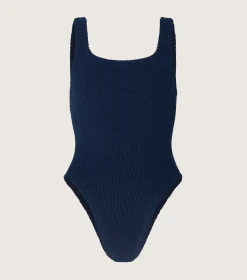 Hunza G Square Neck-Square Neck Swim - Navy