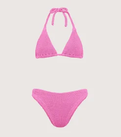 Hunza G Triangle|Bikini Sets-Tammy Bikini - Bubblegum