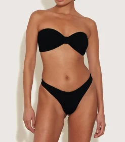 Hunza G Bikini Sets|Bandeau-Tina Bikini - Black