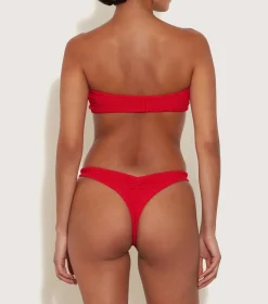 Hunza G Bikini Sets|Bandeau-Tina Bikini - Red