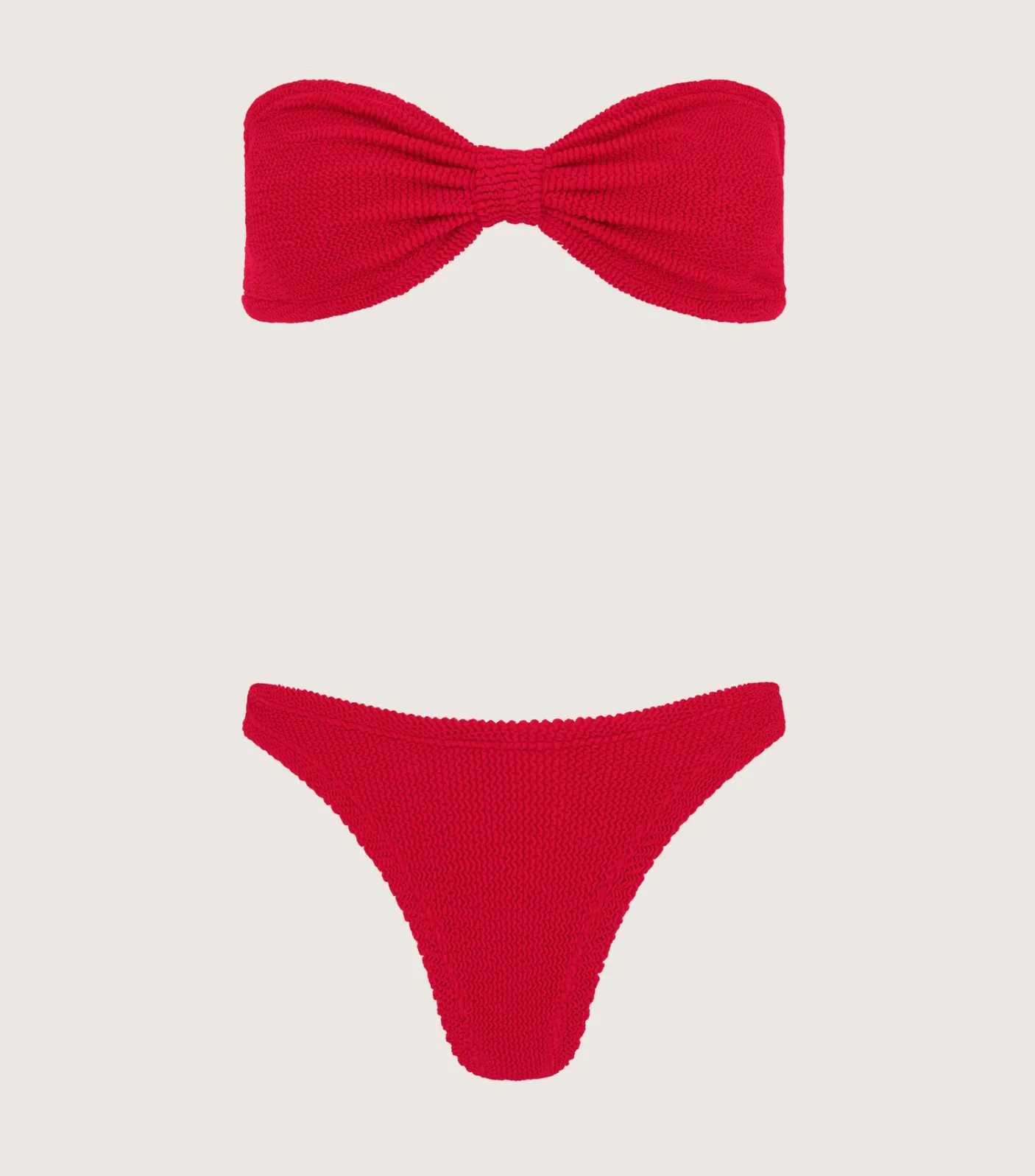Hunza G Bikini Sets|Bandeau-Tina Bikini - Red