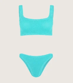 Hunza G Bikini Sets|Bralette-Xandra Bikini - Aqua