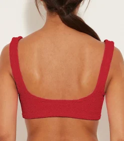 Hunza G Separates|Bralette-Xandra Bikini Top - Red