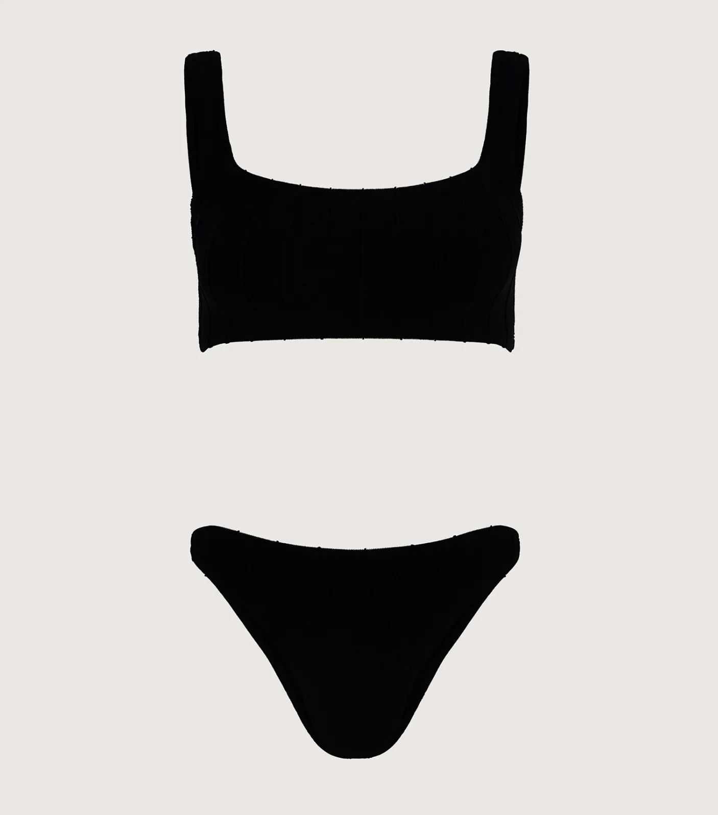 Hunza G Bikini Sets|Bralette-Xandra Nile Bikini - Black